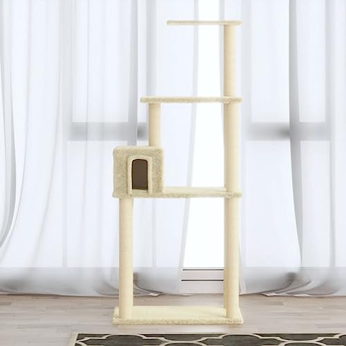 Katzenspielzeug Katzenkratzbaum Kratzbaum Katzenbaum mit cremefarbener Sisalkra Katzenspielzeug Katzenkratzbaum Kratzbaum Katzenbaum mit cremefarbener Sisalkratzsäule 147 cm Model171476 Katzenspielzeug Katzenkratzbaum Kratzbaum Katzenbaum mit cremefarbener Sisalkra Katzenspielzeug Katzenkratzbaum Kratzbaum Katzenbaum mit cremefarbener Sisalkratzsäule 147 cm Model171476 von FBHappiness