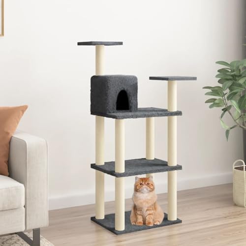 Katzenspielzeug Kratzbaum Katzenbaum mit Sisalkratzstamm Dunkelgrau 118,5 cm Katzenspielzeug Kratzbaum Katzenbaum mit Sisalkratzstamm Dunkelgrau 118,5 cm Katzenspielzeug Kratzbaum Katzenbaum mit Sisalkratzstamm Dunkelgrau 118,5 cm Katzenspielzeug Kratzbaum Katzenbaum mit Sisalkratzstamm Dunkelgrau 118,5 cm von FBHappiness