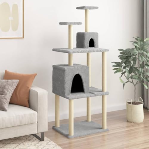 Katzenspielzeug Kratzbaum Katzenbaum mit Sisalkratzstamm Hellgrau 167 cmKatzenspielzeug Kratzbaum Katzenbaum mit Sisalkratzstamm Hellgrau 167 cm Katzenspielzeug Kratzbaum Katzenbaum mit Sisalkratzstamm Hellgrau 167 cmKatzenspielzeug Kratzbaum Katzenbaum mit Sisalkratzstamm Hellgrau 167 cm von FBHappiness