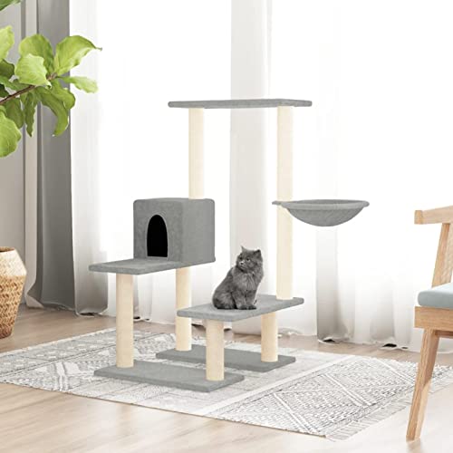 Katzenspielzeug Kratzbaum Katzenbaum mit Sisalkratzstamm Hellgrau 94,5 cm Katzenspielzeug Kratzbaum Katzenbaum mit Sisalkratzstamm Hellgrau 94,5 cm Katzenspielzeug Kratzbaum Katzenbaum mit Sisalkratzstamm Hellgrau 94,5 cm Katzenspielzeug Kratzbaum Katzenbaum mit Sisalkratzstamm Hellgrau 94,5 cm von FBHappiness