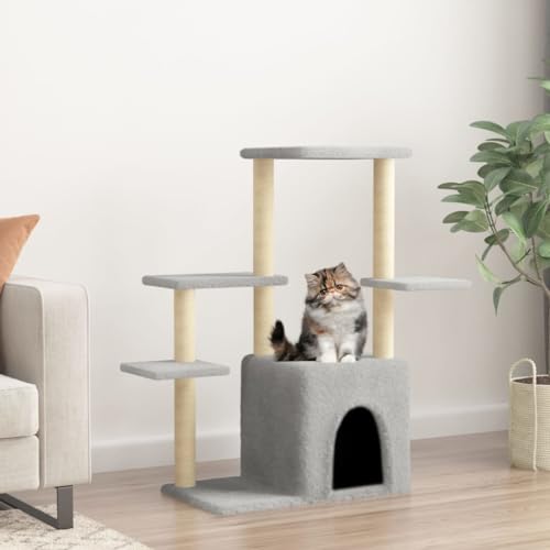 Katzenspielzeug Kratzbaum Katzenbaum mit Sisalkratzstamm Hellgrau 97,5 cm Katzenspielzeug Kratzbaum Katzenbaum mit Sisalkratzstamm Hellgrau 97,5 cm Katzenspielzeug Kratzbaum Katzenbaum mit Sisalkratzstamm Hellgrau 97,5 cm Katzenspielzeug Kratzbaum Katzenbaum mit Sisalkratzstamm Hellgrau 97,5 cm von FBHappiness