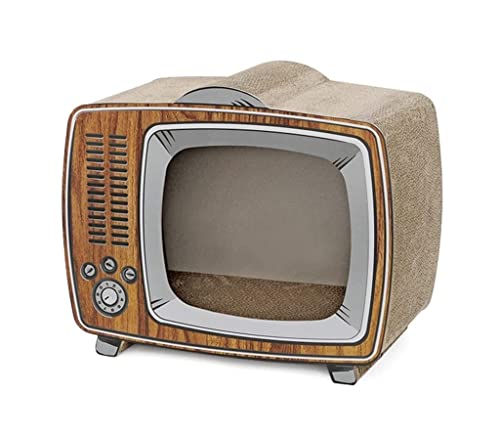 Kratzbaum aus Pappe, Katzenkratzbaum Lounge, kreativer Retro-Fernseher, KratzbauFernseher, Kratzbaum aus Pappe, kann auch als Katzennest verwendet Werden, Katzenkratzunterlage, Katzenzubehör Kratzbaum aus Pappe, Katzenkratzbaum Lounge, kreativer Retro-Fernseher, KratzbauFernseher, Kratzbaum aus Pappe, kann auch als Katzennest verwendet Werden, Katzenkratzunterlage, Katzenzubehör von FBHappiness