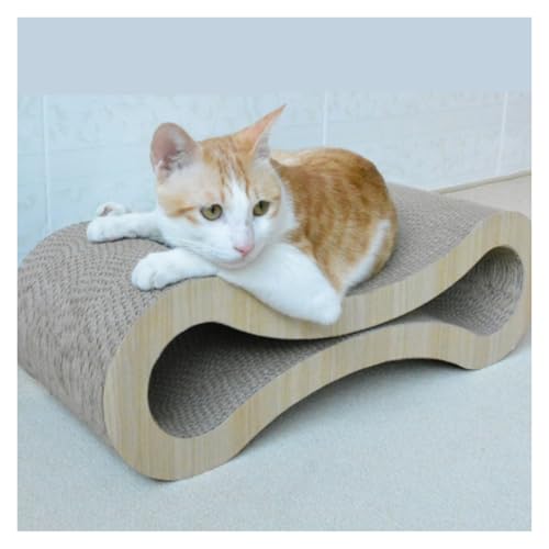 Kratzbaum aus Pappe, Kratzmatte aus Wellpappe, Kratzbrett für Katzen, Wohnzimmerappe, Kratzmatte aus Wellpappe, Kratzbrett für Katzen, Wohnzimmerkratzbretter für Hauskatzen, Katzenzubehör(C) von FBHappiness
