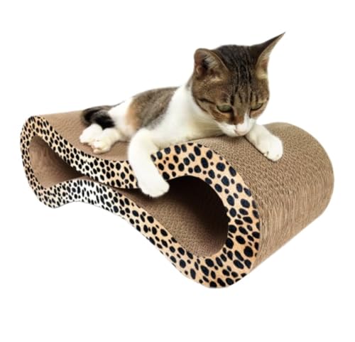 Kratzbaum aus Pappe, Kratzmatte aus Wellpappe, Kratzbrett für Katzen, Wohnzimmerppe, Kratzmatte aus Wellpappe, Kratzbrett für Katzen, Wohnzimmerkratzbretter für Hauskatzen, Katzenzubehör (A) von FBHappiness