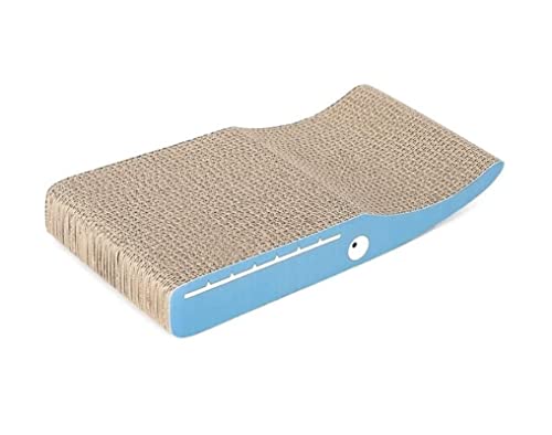 Kratzbaum für Katzen, Katzenkratzbaum, Katzenkrallen, Katzenspielzeug, Kratzbreenkratzbaum, Katzenkrallen, Katzenspielzeug, Kratzbrett, Zerkleinerer, kratzfestes Sofa (Blau, 43 x 23 x 6 cm) von FBHappiness