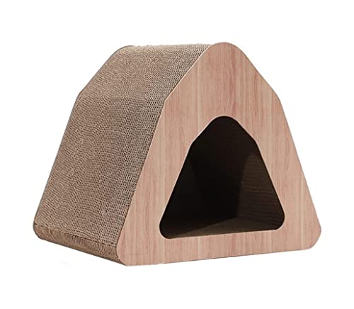 Kratzbaum für Katzen, Katzenkratzbaum, Katzenkratzbrett, Katzenstreu, Wellpapperatzbrett, Katzenstreu, Wellpappe, Katzenspielzeug, vertikales Katzenkratzbrett (einfarbig, 35,5 x 46 x 40 cm) von FBHappiness