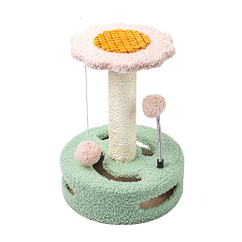 Kratzbaum für Katzen, Kratzbaumturm, Möbel für Eigentumswohnungen, Klettergerüstatzbaumturm, Möbel für Eigentumswohnungen, Klettergerüst für Katzen, Kratzbaum für Katzen (Farbe: Grün) (Grün) von FBHappiness