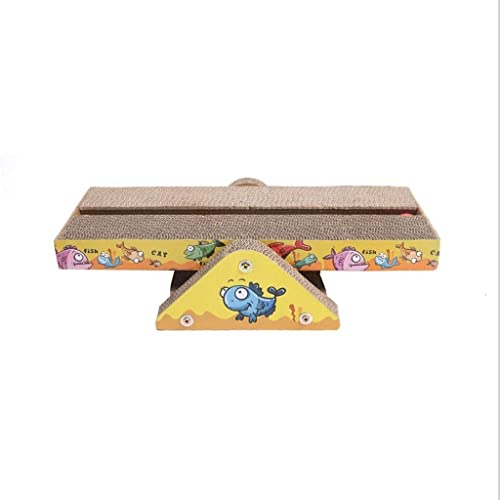 Kratzmatten für Katzen schützen Sofas, gewelltes Katzenkratzbrett, Katzenkratzbschützen Sofas, gewelltes Katzenkratzbrett, Katzenkratzbecken, Katzenstreumühle (einfarbig, 50 x 23,5 x 12 cm) von FBHappiness