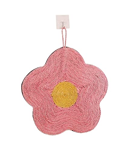 TGPL Kratzbaum für Katzen, Sisalseil, Katzenkratzbrett, Blumenform (Rosa, 40 x TGPL Kratzbaum für Katzen, Sisalseil, Katzenkratzbrett, Blumenform (Rosa, 40 x 40 cm) von FBHappiness