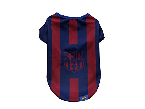 FC Barcelona T-Shirt für Hunde oder Katze, 7 Größen erhältlich, offizielles Produkt (CyP Brands) von CYPBRANDS