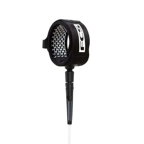 FCS 6' Regular Leash-Black/White von FCS