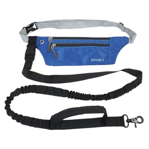 FDEETY Gürtel für Hunde freihändige Leine mit Gürteltasche Handfreie Hundeleine für Laufen mit Verstellbarem Hüftgurt Bungee Leine zum Joggen Blau FDEETY Gürtel für Hunde freihändige Leine mit Gürteltasche Handfreie Hundeleine für Laufen mit Verstellbarem Hüftgurt Bungee Leine zum Joggen Blau von FDEETY