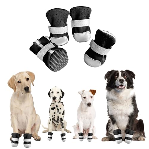 FDEETY Hundeschuhe mit Reflektierenden Riemen Verschleißfeste Anti-Rutsch Oxford-Sohlen Hundeschuhe Pfotenschutz Fürkleine Mittlere und Große Hunde XL FDEETY Hundeschuhe mit Reflektierenden Riemen Verschleißfeste Anti-Rutsch Oxford-Sohlen Hundeschuhe Pfotenschutz Fürkleine Mittlere und Große Hunde XL von FDEETY