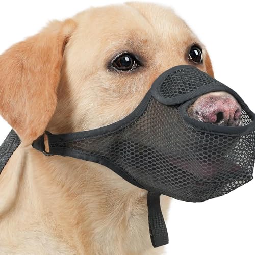 FDEETY Maulkorb für Hunde Weicher Netzmaulkorb für Kleine Mittelgroße und Große Hunde Verstellbare von Beißen Lecken und Kauen Ermöglicht Hecheln und Trinken FDEETY Maulkorb für Hunde Weicher Netzmaulkorb für Kleine Mittelgroße und Große Hunde Verstellbare von Beißen Lecken und Kauen Ermöglicht Hecheln und Trinken von FDEETY