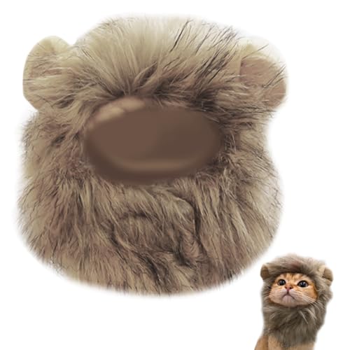 FDGGT 1 Stück Löwenförmiges Stirnband, Kreatives Und Süßes Katzen-Accessoire, Haustier-Verbandzubehör, Haustier-Bekleidungszubehör von FDGGT