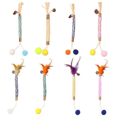 FDGGT 8 Stück Katzen-Beißspielzeug, Katzen-Kauspielzeug, Katzen-Zahnreinigungsspielzeug, Interaktives Spielzeug, Kreatives Spielzeug FDGGT 8 Stück Katzen-Beißspielzeug, Katzen-Kauspielzeug, Katzen-Zahnreinigungsspielzeug, Interaktives Spielzeug, Kreatives Spielzeug von FDGGT