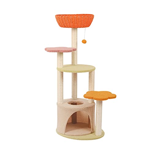 Für Indoor-Katzen 47,2 Zoll Katzentürme Katzenkondo Rattan Katzennest Curly Plüsch Katzenhaus mit Plattform und Kratzbäumen für große Katzen Spielhaus Spaß Aktivität Entspannen für Katzen Für Indoor-Katzen 47,2 Zoll Katzentürme Katzenkondo Rattan Katzennest Curly Plüsch Katzenhaus mit Plattform und Kratzbäumen für große Katzen Spielhaus Spaß Aktivität Entspannen für Katzen von FDINUDIGUHTTYYYY
