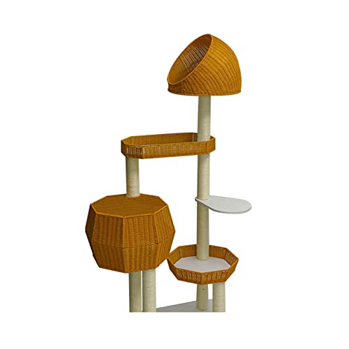 Für Indoor-Katzen 63,0 cm Katzentürme Katzentürme Katzenhütte Rattan Katzennest Bequem und Atmungsaktiv Katzenhaus mit Plattform Kratzbäumen für große Katzen Spielhaus Spaß Aktivität Entspannen für Für Indoor-Katzen 63,0 cm Katzentürme Katzentürme Katzenhütte Rattan Katzennest Bequem und Atmungsaktiv Katzenhaus mit Plattform Kratzbäumen für große Katzen Spielhaus Spaß Aktivität Entspannen für von FDINUDIGUHTTYYYY