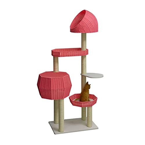 Für Indoor-Katzen 63,0 cm Katzentürme Katzentürme Katzenhütte Rattan Katzennest Bequem und Atmungsaktiv Katzenhaus mit Plattform Kratzbäumen für große Katzen Spielhaus Spaß Aktivität Entspannen für Für Indoor-Katzen 63,0 cm Katzentürme Katzentürme Katzenhütte Rattan Katzennest Bequem und Atmungsaktiv Katzenhaus mit Plattform Kratzbäumen für große Katzen Spielhaus Spaß Aktivität Entspannen für von FDINUDIGUHTTYYYY