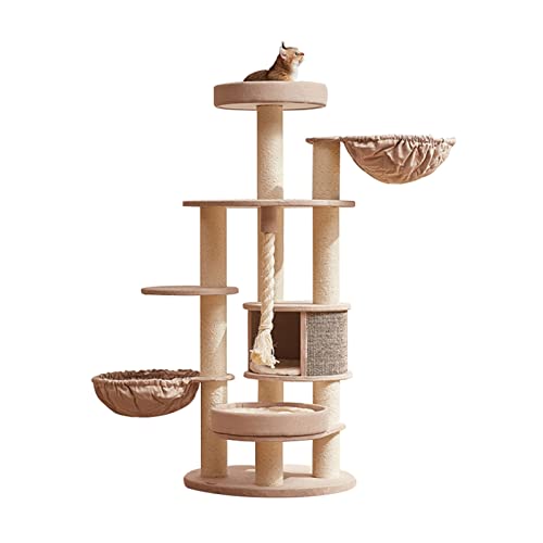 Für Indoor-Katzen 65. 0 Zoll Katzenhaus Moderne Katzentürme Katzenhütte Mehrschichtig mit Plattformen Katzennest und Kratzbäumen für große Katzen Spielhaus Spaß Aktivität Entspannen für Katzen Für Indoor-Katzen 65. 0 Zoll Katzenhaus Moderne Katzentürme Katzenhütte Mehrschichtig mit Plattformen Katzennest und Kratzbäumen für große Katzen Spielhaus Spaß Aktivität Entspannen für Katzen von FDINUDIGUHTTYYYY
