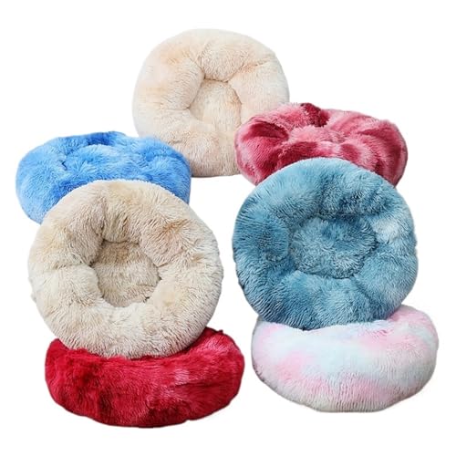 Gemütliches und warmes rundes Hundebett – perfekt für Katzen und kleine Hunde, Tiefschlaf und Komfort für alle Jahreszeiten, direkt ab der Herstellung (Farbe: Tie Dye Haze Blue Gemütliches und warmes rundes Hundebett – perfekt für Katzen und kleine Hunde, Tiefschlaf und Komfort für alle Jahreszeiten, direkt ab der Herstellung (Farbe: Tie Dye Haze Blue von FDINUDIGUHTTYYYY