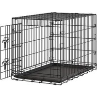 FEANDREA Faltbarer Hundekäfig mit 1 Tür und Kunststoffschale 92,5 cm, 58,2 cm, 63,4 cm FEANDREA Faltbarer Hundekäfig mit 1 Tür und Kunststoffschale 92,5 cm, 58,2 cm, 63,4 cm von FEANDREA