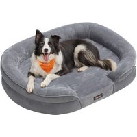 FEANDREA Hundebett, Hundekissen, abnehmbarer, waschbarer Bezug, rutschfest M-XL L von FEANDREA