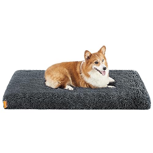 Feandrea Hundebett, orthopädisches Hundekissen, mit Noppenschaumstoff gepolstert, Bezug abnehmbar und waschbar, Größe L, für mittlere Hunde, 95 x 60 x 8 cm, dunkelgrau PGW212G02 Feandrea Hundebett, orthopädisches Hundekissen, mit Noppenschaumstoff gepolstert, Bezug abnehmbar und waschbar, Größe L, für mittlere Hunde, 95 x 60 x 8 cm, dunkelgrau PGW212G02 von Feandrea