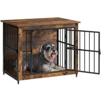 FEANDREA Hundekäfig Möbel Beistelltisch hochbelastbar M-L bis 20/32 kg von FEANDREA