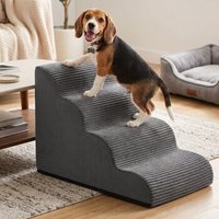 FEANDREA Hundetreppe, 2/3/4/5 Stufen, Cord mit Querstreifen, wasserdicht, rutschfest, abnehmbarer waschbarer Bezug FEANDREA Hundetreppe, 2/3/4/5 Stufen, Cord mit Querstreifen, wasserdicht, rutschfest, abnehmbarer waschbarer Bezug von FEANDREA