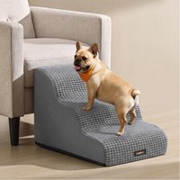 FEANDREA Hundetreppe, 2/3/4/5 Stufen, Sanfte Neigung, Schaumstoff Treppenhilfe für Hunde/Katzen hellgrau L FEANDREA Hundetreppe, 2/3/4/5 Stufen, Sanfte Neigung, Schaumstoff Treppenhilfe für Hunde/Katzen hellgrau L von FEANDREA