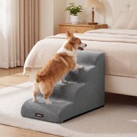FEANDREA Hundetreppe, 2/3/4/5 Stufen, Sanfte Neigung, Schaumstoff Treppenhilfe für Hunde/Katzen hellgrau XL FEANDREA Hundetreppe, 2/3/4/5 Stufen, Sanfte Neigung, Schaumstoff Treppenhilfe für Hunde/Katzen hellgrau XL von FEANDREA