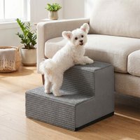 FEANDREA Hundetreppe, 2/3/4/5 Stufen Haustiertreppe aus grauem Cordstoff Waschbar hellgrau M FEANDREA Hundetreppe, 2/3/4/5 Stufen Haustiertreppe aus grauem Cordstoff Waschbar hellgrau M von FEANDREA