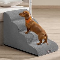 FEANDREA Hundetreppe, 2/3/4Stufen, Waffelcord, wasserdicht, rutschfest, abnehmbarer waschbarer Bezug XL FEANDREA Hundetreppe, 2/3/4Stufen, Waffelcord, wasserdicht, rutschfest, abnehmbarer waschbarer Bezug XL von FEANDREA