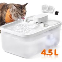 FEANDREA Katzenbrunnen, 4,5 L Trinkbrunnen für Katzen, Leise mit Filtern und Trockenlaufschutz weiß FEANDREA Katzenbrunnen, 4,5 L Trinkbrunnen für Katzen, Leise mit Filtern und Trockenlaufschutz weiß von FEANDREA