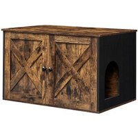 FEANDREA Katzenklo Schrank schwarz/ braun von FEANDREA