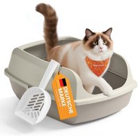 FEANDREA Katzenklo mit hohen Seitenwänden, offene Katzentoilette, mit Schaufel FEANDREA Katzenklo mit hohen Seitenwänden, offene Katzentoilette, mit Schaufel von FEANDREA
