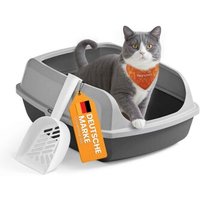 FEANDREA Katzenklo mit hohen Seitenwänden, offene Katzentoilette, mit Schaufel FEANDREA Katzenklo mit hohen Seitenwänden, offene Katzentoilette, mit Schaufel von FEANDREA