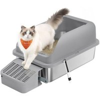 FEANDREA Katzentoilette, Edelstahl,schiefergrau von FEANDREA