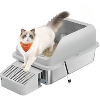 FEANDREA Katzentoilette, Edelstahl,taubengrau FEANDREA Katzentoilette, Edelstahl,taubengrau von FEANDREA