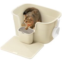 FEANDREA Katzentoilette für große Katzen mit hohen Seitenwänden von FEANDREA