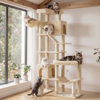 FEANDREA Kratzbaum, 202 cm hoch, Katzenbaum, für große Katzen, Katzenkratzbaum beige FEANDREA Kratzbaum, 202 cm hoch, Katzenbaum, für große Katzen, Katzenkratzbaum beige von FEANDREA