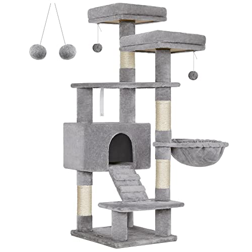 Feandrea Kratzbaum, Katzenbaum, 142 cm, hellgrau PCT160W01 Feandrea Kratzbaum, Katzenbaum, 142 cm, hellgrau PCT160W01 von Feandrea