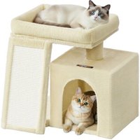 FEANDREA Kratzbaum, Katzenbaum mit Kratzrampe und Plattform, Katzenkratzbaum mit Höhle beige FEANDREA Kratzbaum, Katzenbaum mit Kratzrampe und Plattform, Katzenkratzbaum mit Höhle beige von FEANDREA