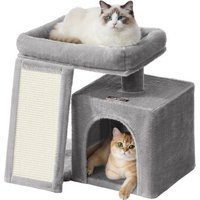 FEANDREA Kratzbaum, Katzenbaum mit Kratzrampe und Plattform, Katzenkratzbaum mit Höhle hellgrau FEANDREA Kratzbaum, Katzenbaum mit Kratzrampe und Plattform, Katzenkratzbaum mit Höhle hellgrau von FEANDREA