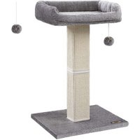 FEANDREA Kratzbaum Kratzstamm 71cm mit Plüschball hellgrau FEANDREA Kratzbaum Kratzstamm 71cm mit Plüschball hellgrau von FEANDREA
