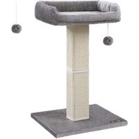 FEANDREA Kratzbaum Kratzstamm 71cm mit Plüschball hellgrau FEANDREA Kratzbaum Kratzstamm 71cm mit Plüschball hellgrau von FEANDREA