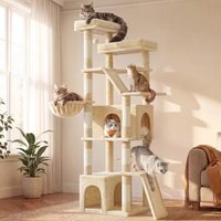 FEANDREA Kratzbaum groß, 184,5cm hoch, für Große Katzen,Mehrkatzenhaushalt beige FEANDREA Kratzbaum groß, 184,5cm hoch, für Große Katzen,Mehrkatzenhaushalt beige von FEANDREA