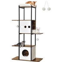 FEANDREA Kratzbaum modern Katzenturm braun FEANDREA Kratzbaum modern Katzenturm braun von FEANDREA