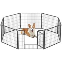 FEANDREA L-XXL Hundezaun 8 Platten transportabel grau 1,6 m, 1,6 m, 60 cm FEANDREA L-XXL Hundezaun 8 Platten transportabel grau 1,6 m, 1,6 m, 60 cm von FEANDREA